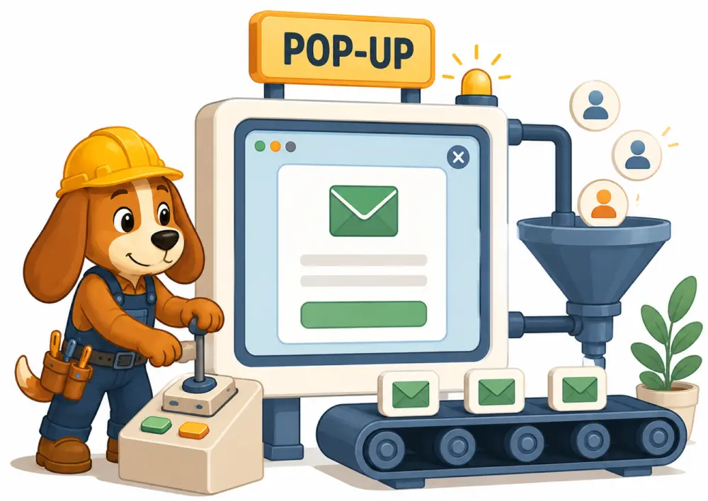 Generowanie leadów przez pop-up